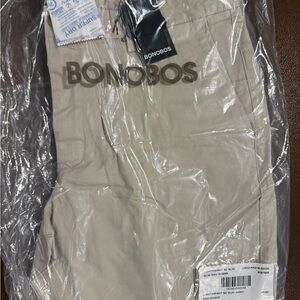 Bonobos Lightweight 5-Pocket Slim Pants 35x32 Raw Sugar Khaki Beige NWT
